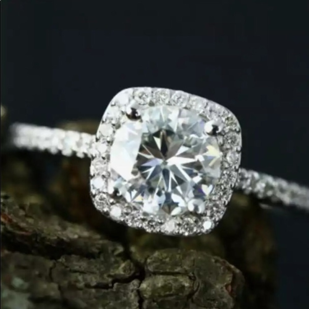 New Sterling Silver Cubic Zirconia Ring Christmas Gift Present 5 6 7 8 9 - Picture 2 of 9